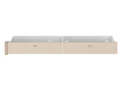 Lit avec 2 tiroirs 160 x 200 cm - coloris : Naturel et beige - VELONA><noscript><img width=