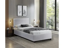 Lit avec coffre "Carla" 90 x 190 cm Blanc>Habitat Et Jardin