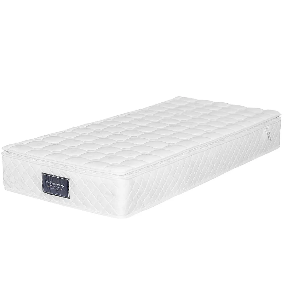 Lit avec rangement 90 x 200 cm - Lit Simple avec Ports USB et Matelas - Lin Bois Métal - avec Matelas - Beige>Okwish Clearance