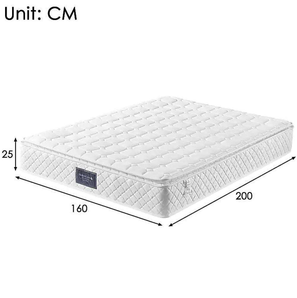 Lit avec Rangement 160x200 cm - Lit Double avec Matelas Inclus, LED et Tête de Lit Corduroy, Chêne Clair et Beige>Okwish