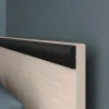 Vente-unique Lit avec rangements 140 x 190 cm - 2 tiroirs et 1 niche - Coloris : Naturel - PABLO* Ensemble Sommier Et Matelas