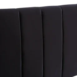 Lit avec Rangements 160x200, Lit Double Capitonné en Velours Noir avec 2 Tiroirs><noscript><img data-lazyloaded=