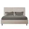Lit avec sommier rembourré 160x200 Agueda sable microfibre>Ityhome Best