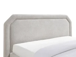 Vente-unique Lit avec tiroirs 160 x 200 cm - Tissu - Beige + Matelas - INASTO* Lit Avec Rangement