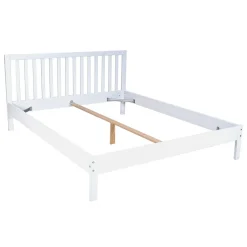 Weber Industries Lit avec tête à barreaux PARKER 160 x 200 cm / Blanc* Lit Double