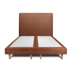 Sommeil De Plomb Lit avec tête de lit bouclette et sommier tapissier - Lit en bois massif* Lit Double
