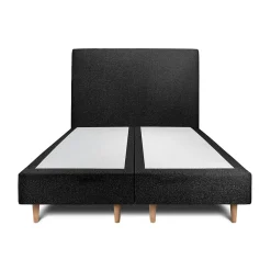 Sommeil De Plomb Lit avec tête de lit bouclette et sommier tapissier - Lit en bois massif* Lit Double