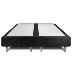 Sommeil De Plomb Lit avec tête de lit bouclette et sommier tapissier - Lit en bois massif* Lit Double