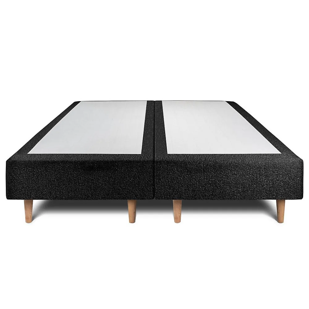 Sommeil De Plomb Lit avec tête de lit bouclette et sommier tapissier - Lit en bois massif* Lit Double