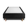 Sommeil De Plomb Lit avec tête de lit bouclette et sommier tapissier - Lit en bois massif* Lit Simple