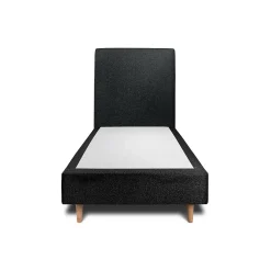Sommeil De Plomb Lit avec tête de lit bouclette et sommier tapissier - Lit en bois massif* Lit Simple