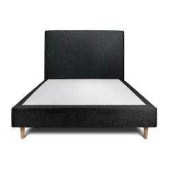 Sommeil De Plomb Lit avec tête de lit bouclette et sommier tapissier - Lit en bois massif* Lit Double