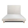 Lit avec tête de lit bouclette et sommier tapissier - Lit en bois massif>Sommeil De Plomb Sale