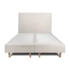 Sommeil De Plomb Lit avec tête de lit bouclette et sommier tapissier - Lit en bois massif* Lit Double