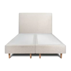 Sommeil De Plomb Lit avec tête de lit bouclette et sommier tapissier - Lit en bois massif* Lit Double