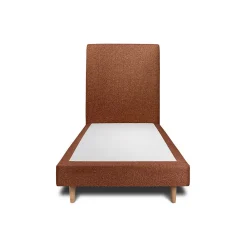Lit avec tête de lit bouclette et sommier tapissier - Lit en bois massif>Sommeil De Plomb Best