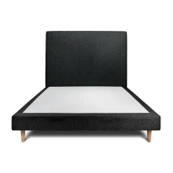 Lit avec tête de lit bouclette et sommier tapissier - Lit en bois massif>Sommeil De Plomb Hot
