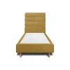 Lit avec tête de lit capitonnée tissu et sommier tapissier - Lit en bois massif>Sommeil De Plomb Online