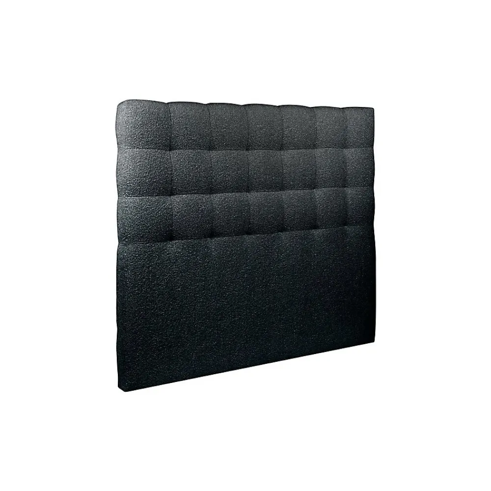 Sommeil De Plomb Lit avec tête de lit capitonnée et sommier tapissier - Lit en bois massif* Lit Double