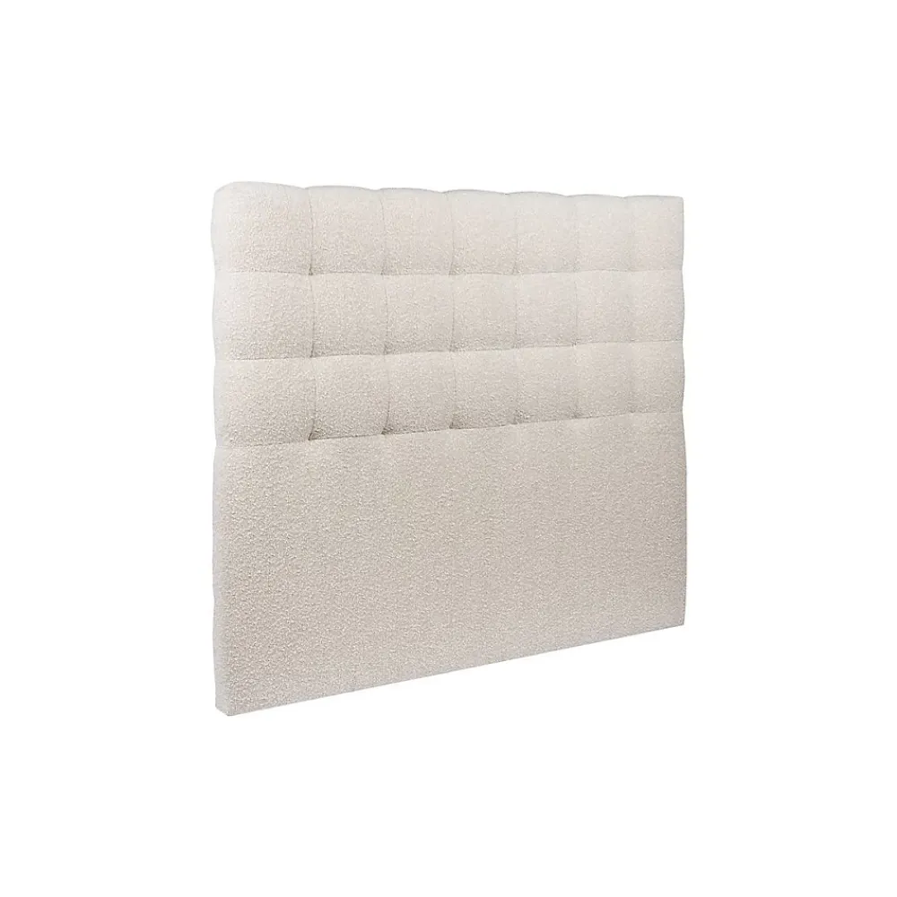 Sommeil De Plomb Lit avec tête de lit capitonnée et sommier tapissier - Lit en bois massif* Lit Simple