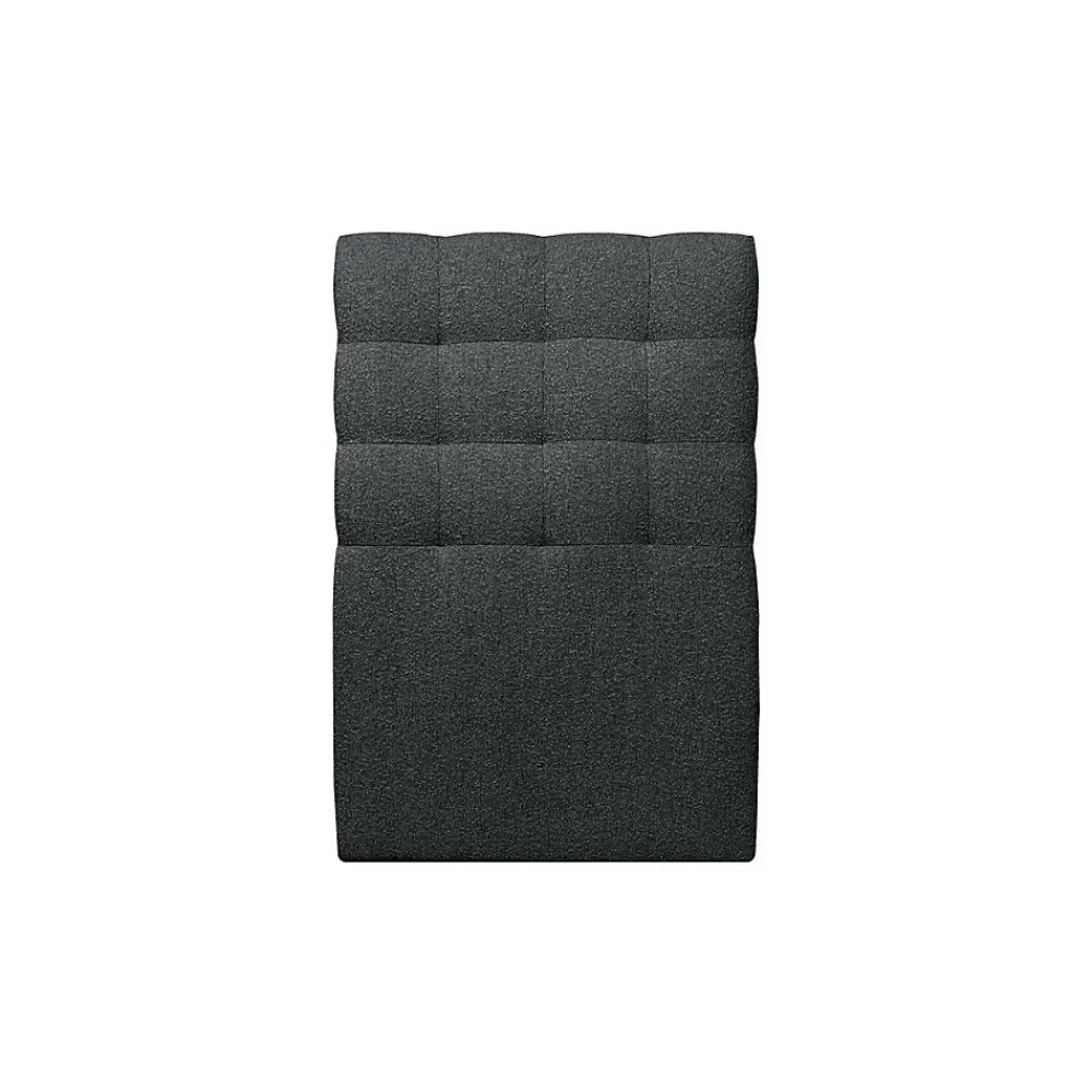 Sommeil De Plomb Lit avec tête de lit capitonnée et sommier kit - Lit en bois massif* Lit Simple