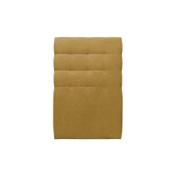 Lit avec tête de lit capitonnée tissu et sommier kit - Lit en bois massif><noscript><img width=