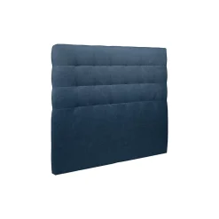 Sommeil De Plomb Lit avec tête de lit capitonnée tissu et sommier tapissier - Lit en bois massif* Lit Double