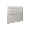 Sommeil De Plomb Lit avec tête de lit capitonnée velours et sommier kit - Lit en bois massif* Lit Simple