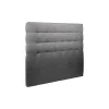 Sommeil De Plomb Lit avec tête de lit capitonnée tissu et sommier kit - Lit en bois massif* Lit Double