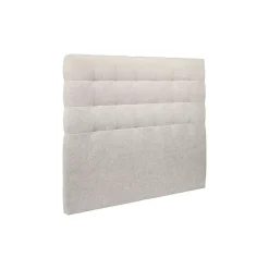 Sommeil De Plomb Lit avec tête de lit capitonnée tissu et sommier tapissier - Lit en bois massif* Lit Double
