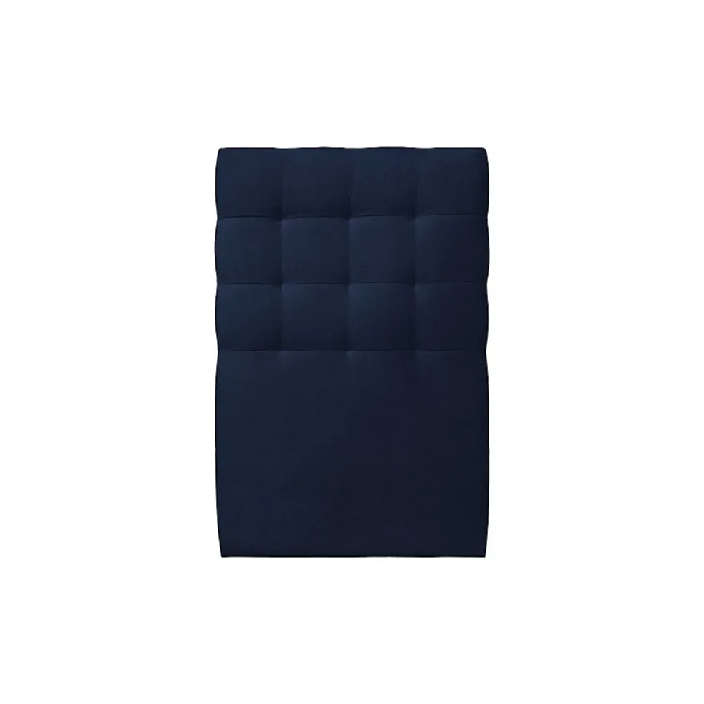 Sommeil De Plomb Lit avec tête de lit capitonnée velours et sommier kit - Lit en bois massif* Lit Simple