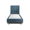 Lit avec tête de lit capitonnée et sommier tapissier - Lit en bois massif>Sommeil De Plomb Hot