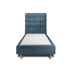 Lit avec tête de lit capitonnée et sommier tapissier - Lit en bois massif>Sommeil De Plomb Hot