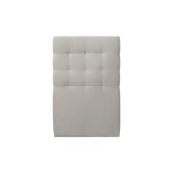 Lit avec tête de lit capitonnée velours et sommier kit - Lit en bois massif><noscript><img width=