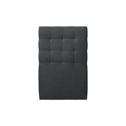 Lit avec tête de lit capitonnée velours et sommier kit - Lit en bois massif><noscript><img width=