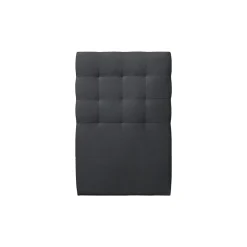 Sommeil De Plomb Lit avec tête de lit capitonnée velours et sommier - Lit en bois massif* Lit Simple