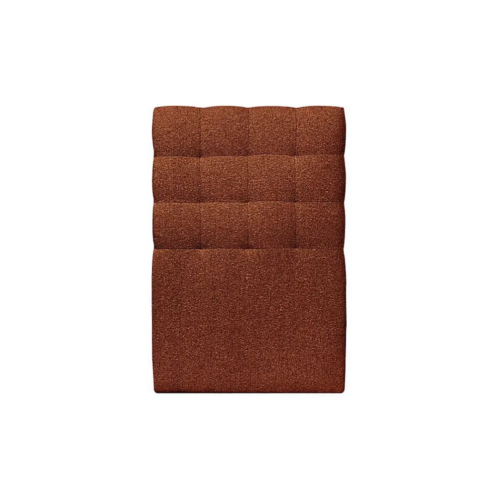 Sommeil De Plomb Lit avec tête de lit capitonnée et sommier kit - Lit en bois massif* Lit Simple