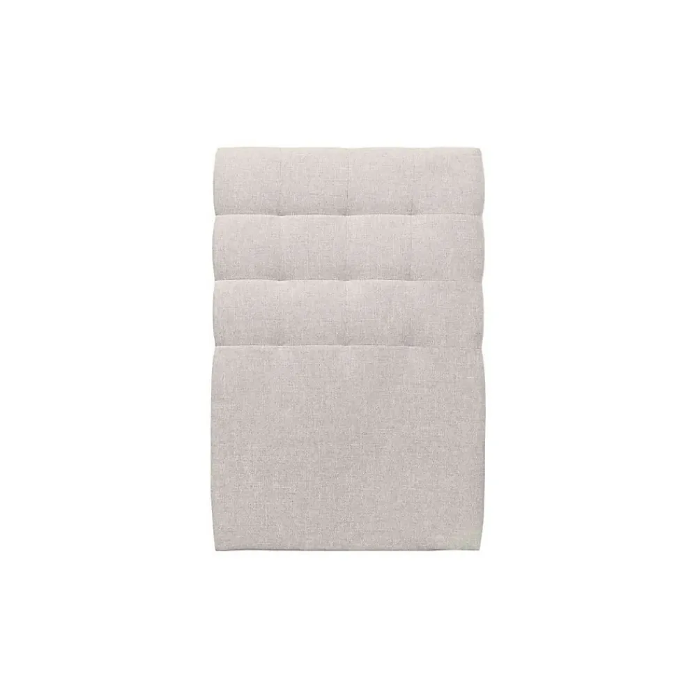 Lit avec tête de lit capitonnée tissu et sommier tapissier - Lit en bois massif>Sommeil De Plomb Outlet
