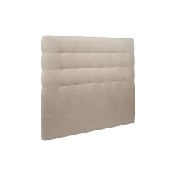 Sommeil De Plomb Lit avec tête de lit capitonnée tissu et sommier kit - Lit en bois massif* Lit Simple