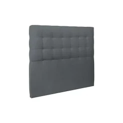 Sommeil De Plomb Lit avec tête de lit capitonnée velours et sommier - Lit en bois massif* Lit Double