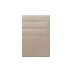 Lit avec tête de lit capitonnée tissu et sommier kit - Lit en bois massif><noscript><img width=
