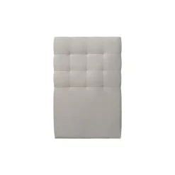 Sommeil De Plomb Lit avec tête de lit capitonnée velours et sommier - Lit en bois massif* Lit Simple