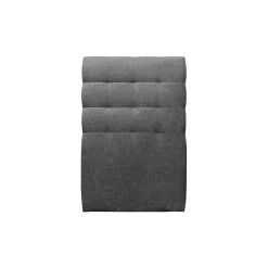 Lit avec tête de lit capitonnée tissu et sommier tapissier - Lit en bois massif><noscript><img width=
