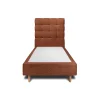 Sommeil De Plomb Lit avec tête de lit capitonnée et sommier tapissier - Lit en bois massif* Lit Simple