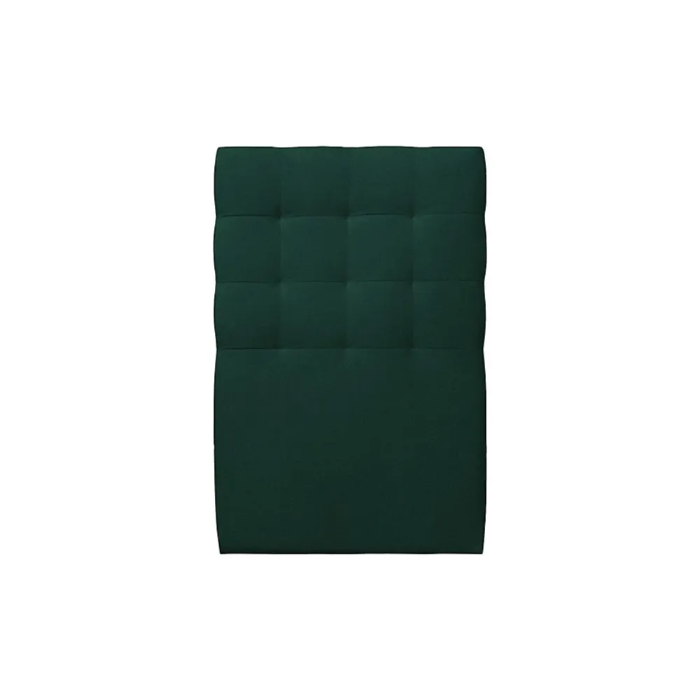 Sommeil De Plomb Lit avec tête de lit capitonnée velours et sommier kit - Lit en bois massif* Lit Simple