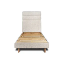 Lit avec tête de lit lignes bouclette et sommier kit - Lit en bois massif>Sommeil De Plomb Best