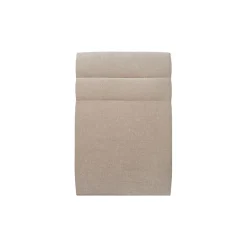 Lit avec tête de lit lignes tissu et sommier tapissier - Lit en bois massif><noscript><img width=