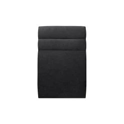 Lit avec tête de lit lignes tissu et sommier tapissier - Lit en bois massif><noscript><img width=
