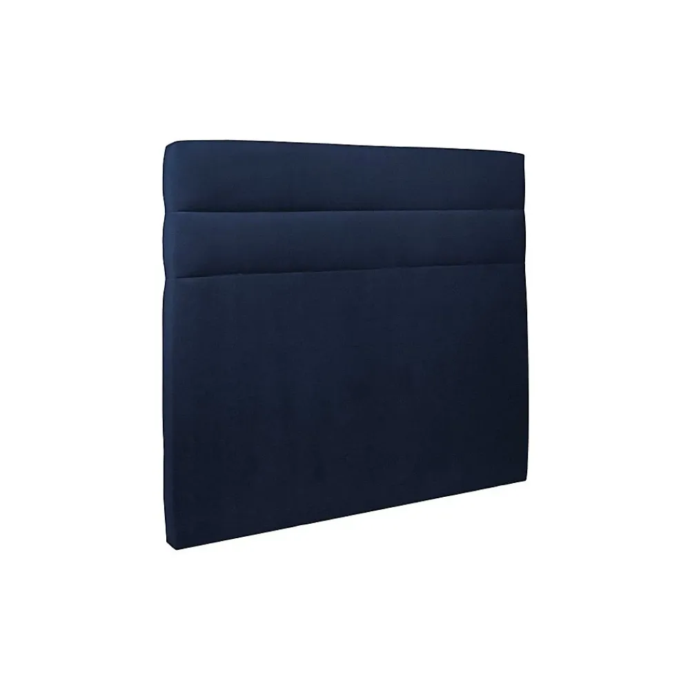 Sommeil De Plomb Lit avec tête de lit lignes velours et sommier kit - Lit en bois massif* Lit Double