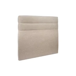 Sommeil De Plomb Lit avec tête de lit lignes tissu et sommier kit - Lit en bois massif* Lit Double